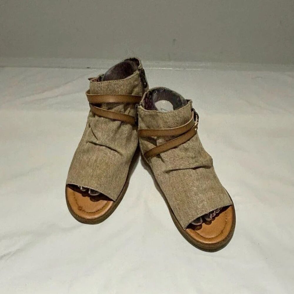Blowfish Fabric Ankle Sandals  Size 9